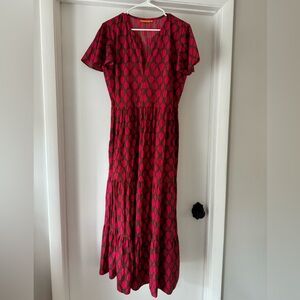 Oliphant V-Neck Maxi Dress. XL